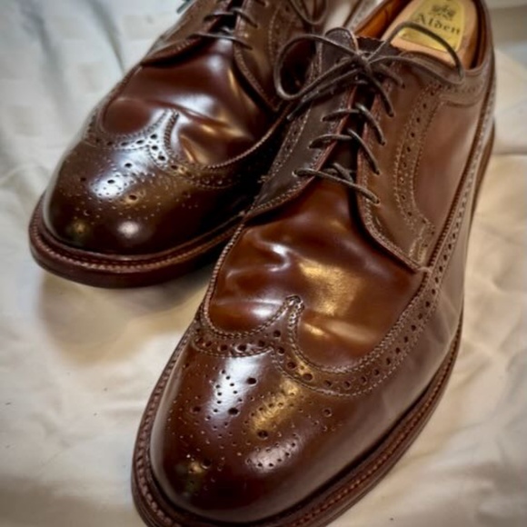 Alden Shell Cordovan Long Wings RAVELLO size 12.5 - Picture 3 of 16